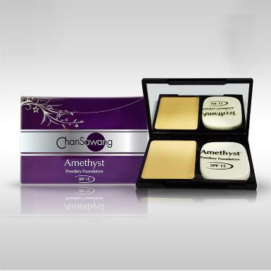 แป้งแต่งหน้าผสมครีมรองพื้น SPF 15 เบอร์ 01 (Amethyst Powdery Foundation SPF15 No.01)